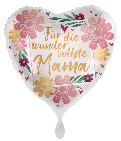 Folienballon - Für die wundervollste Mama - ø 43cm